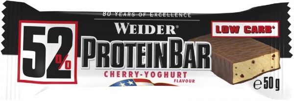 Joe Weider 52% Protein Bar, 24 x 50 g Riegel