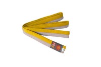 Ju-Sports Budogürtel weiß/gelb (halb/halb)
