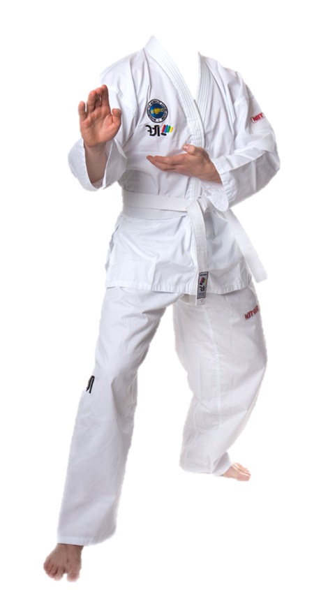 TKD Anzug ITF KYONG v Taekwondo Weiß 120 oder 130cm TOP TEN 