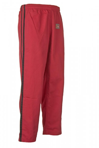 Ju-Sports Arnis-Hose rot mit 2 schwarzen Streifen