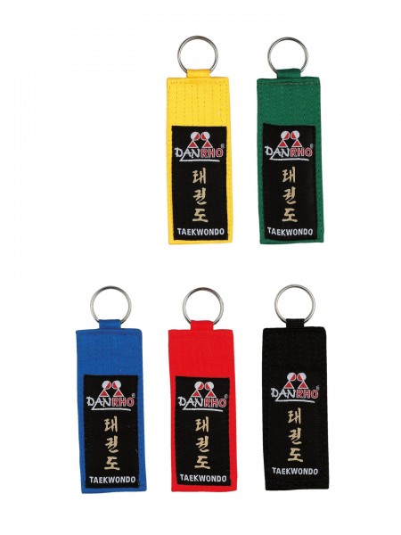 Danrho Schlüsselanhänger Kyu-Grade Taekwondo in verschiedenen Farben
