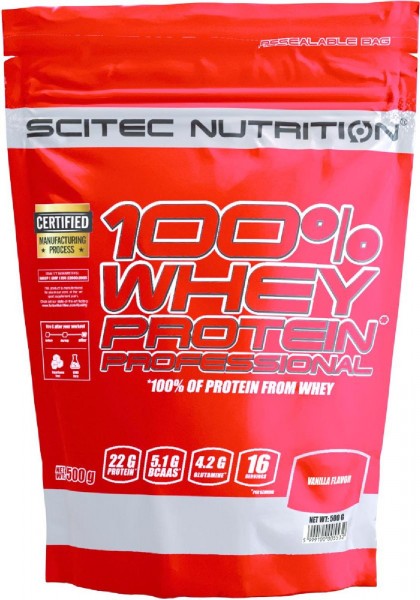Scitec Nutrition 100% Whey Protein Professional, 500 g Beutel