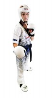 TOP TEN Grafic weiß Diamant Kickboxuniform