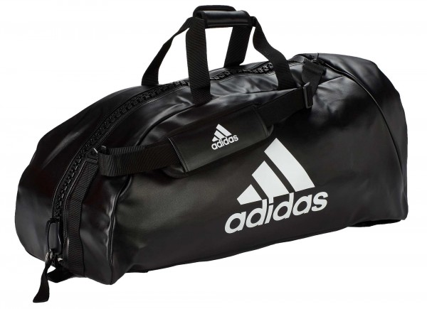 Adidas 2 in1 Sporttasche - Bag martial arts schwarz / weiss PU, adiACC051