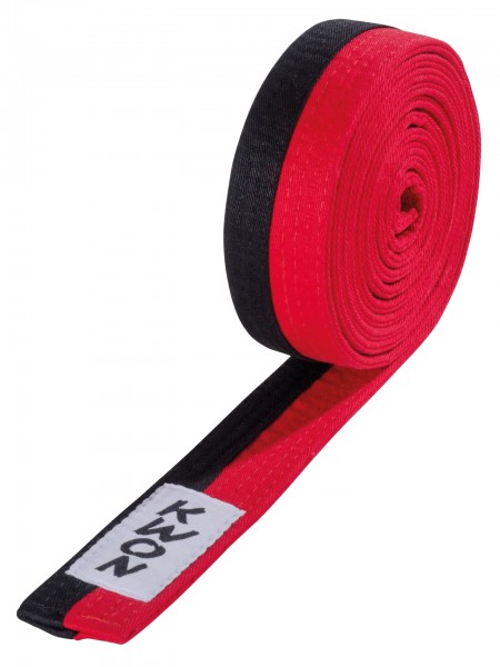 Schwarz-roter KWON Taekwondo Gürtel für Inhaber des Poom-Grades