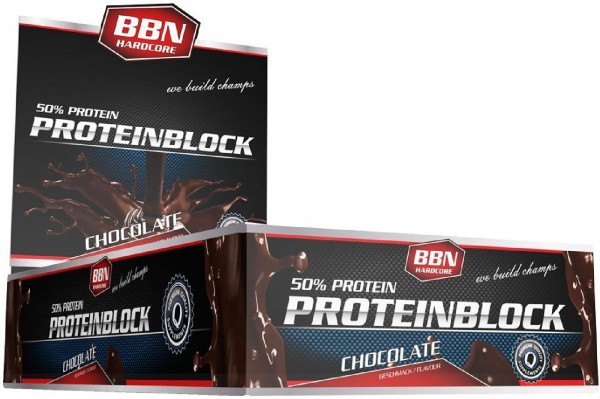 Best Body Nutrition Hardcore Protein Block, 15 x 90 g Riegel