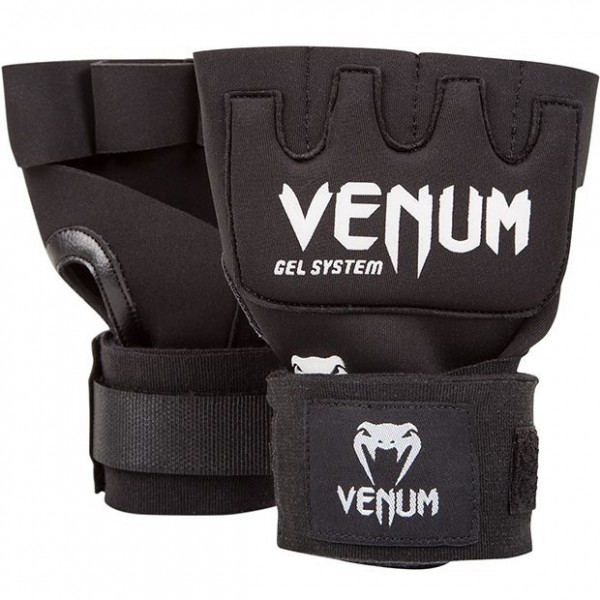 VENUM Kontact Gel Glove Wraps - Black-White