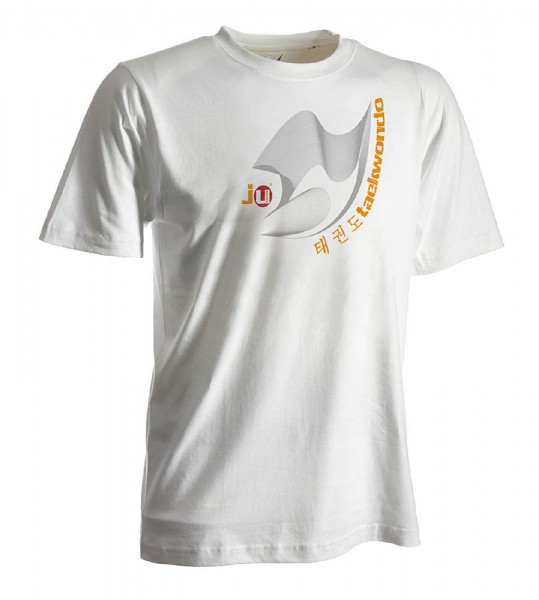 Ju-Sports Taekwondo-Shirt Moiré weiß