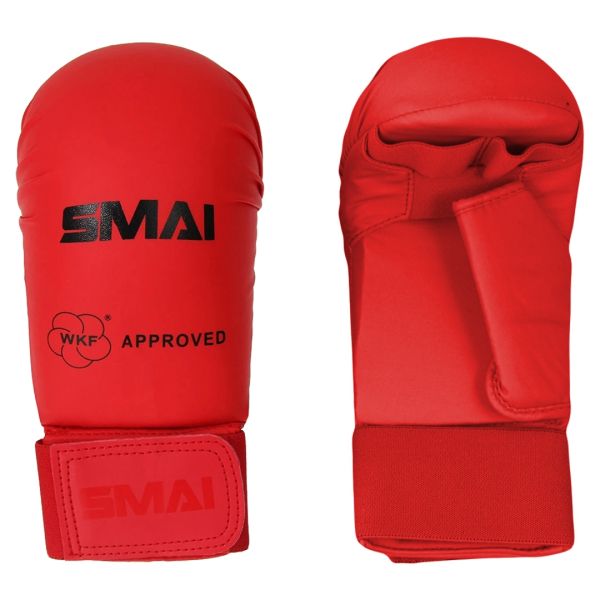 SMAI Karate Faustschutz Handschutz rot mit Daumen neues Design