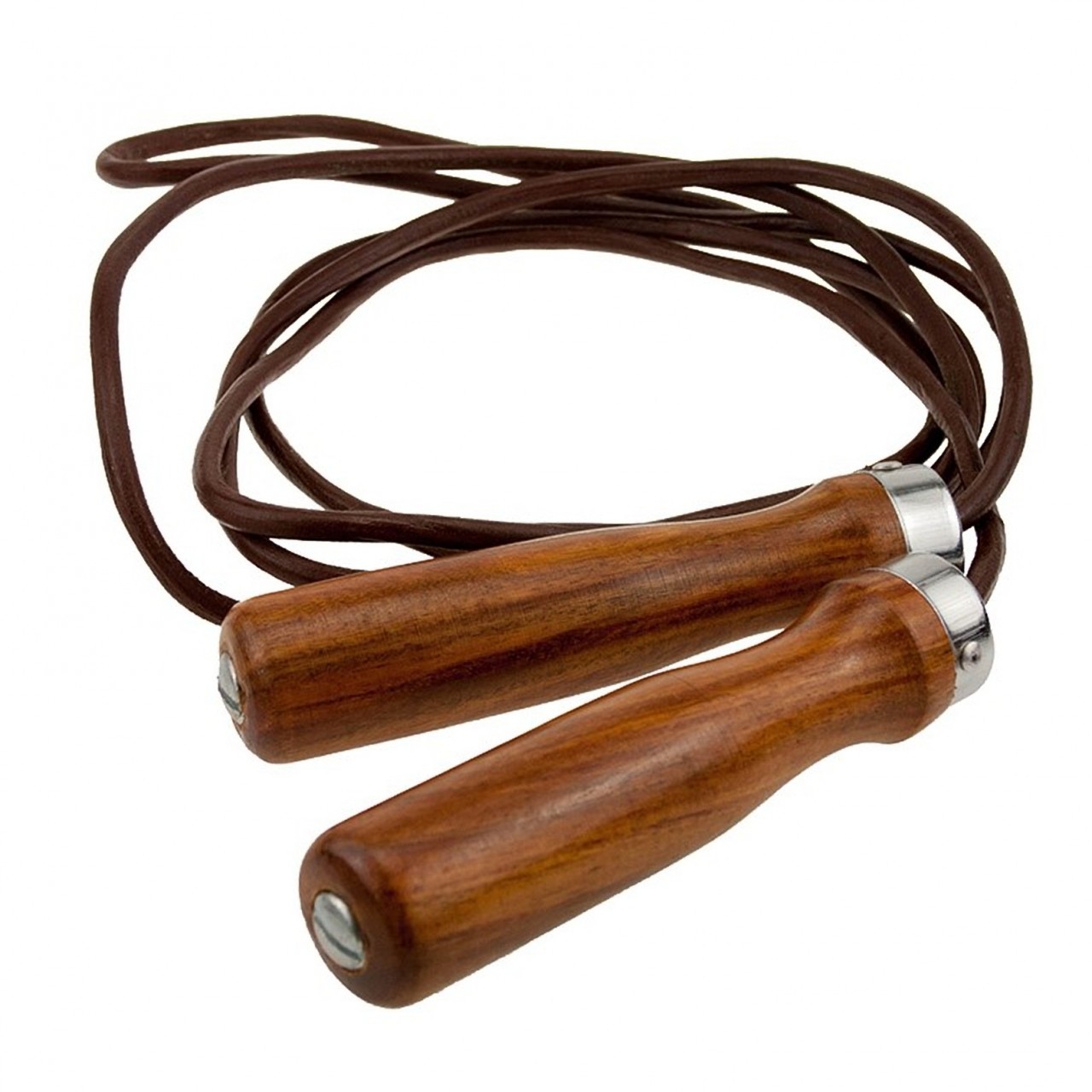 KAITEN Leder-Springseil, Vollholzgriff 275 cm