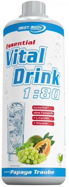 Best Body Nutrition Essential Vitaldrink, 1000 ml Flasche