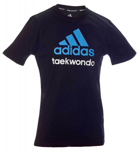  Community line T-Shirt Taekwondo schwarz-solar blue