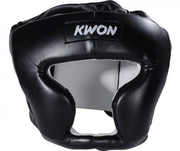 Schwarzer KWON Kopfschutz Kick Thai CE 1