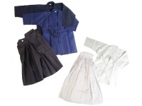 Phoenix Hakama Kendo und Aikido in weiß, blau und schwarz