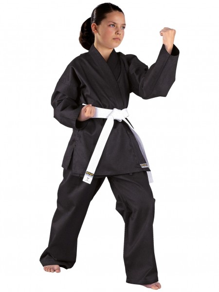 Schwarzer KWON CLUBLINE Shadow Ju-Jutsu Anzug für Frauen 8oz