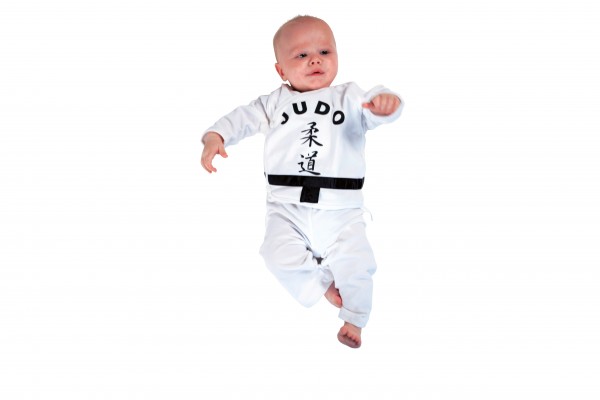 Weißer KWON Baby Strampler Judo