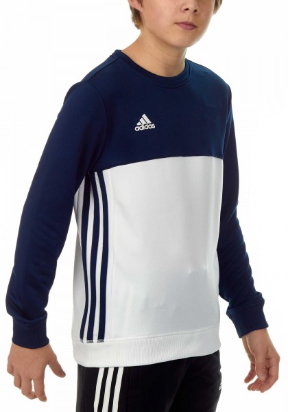 Adidas T16 Team Sweater Kids navy blau/weiß