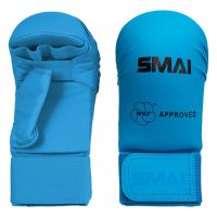 SMAI Karate Faustschutz Handschutz blau mit Daumen neues Logo