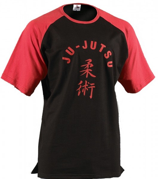 Schwarz-rotes Danrho T-Shirt Sport Fashion