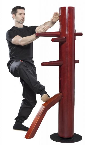 Freistehende Wing Chun Holzpuppe drehbar von Hayashi