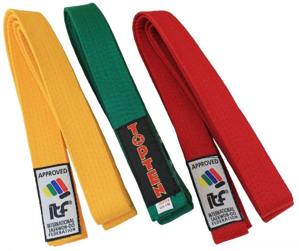 Taekwondo Gürtel ITF approved von Top Ten
