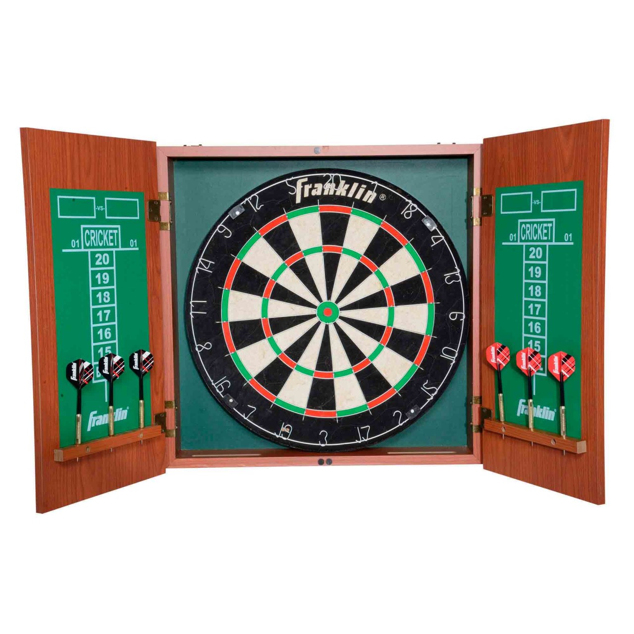 Ju-Sports Franklin Pro Strike Bristle Dartboard with Cabinet