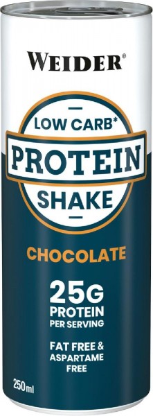 Joe Weider Low Carb Protein Shake, 24 x 250 ml Dosen