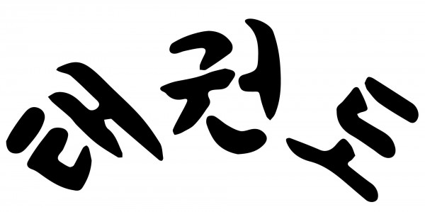 Taekwondo Schriftzug koreanisch