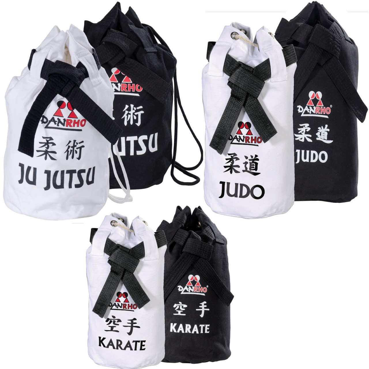DANRHO Dojo-Line Canvas Tragetaschen-Rucksack Sportart-Aufdruck