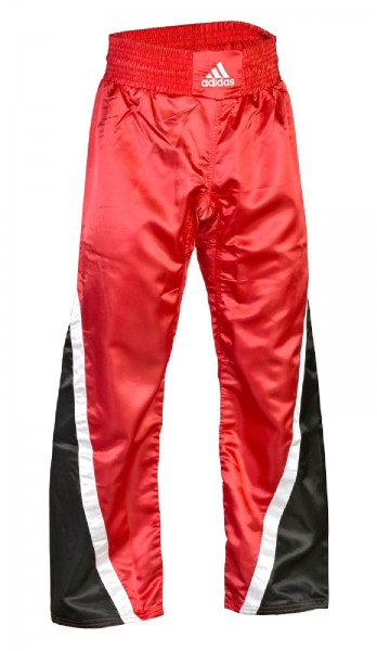 adidas Kickboxhose Team schwarz/rot/weiß