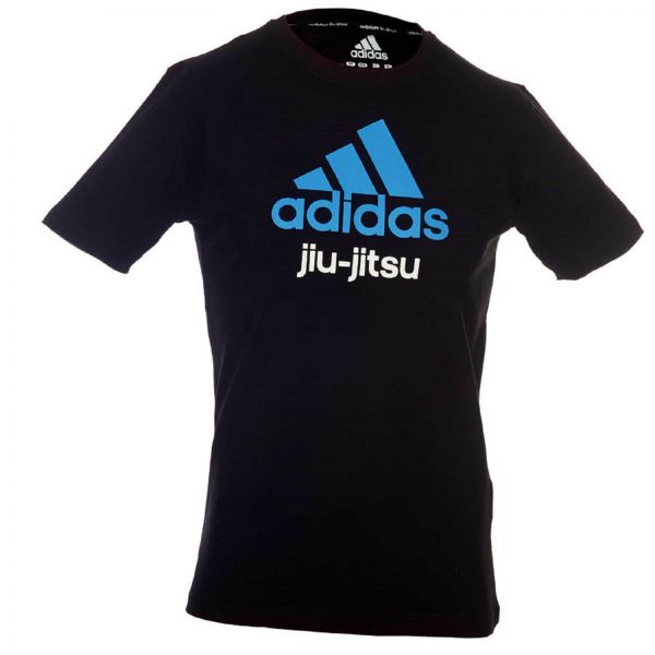 Adidas Community line T-Shirt BJJ schwarz-blau