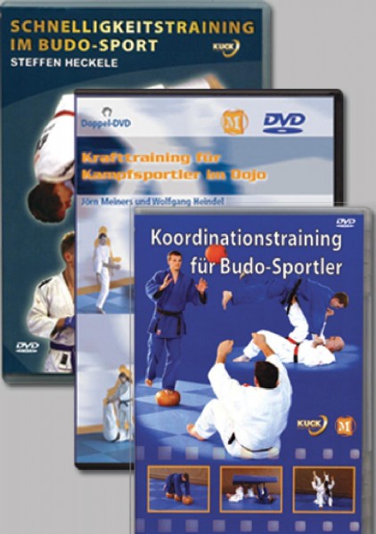 Ju-Sports 3er DVD Set: Krafttraining, Koordination, Schnelligkeitstraining für Budosportler