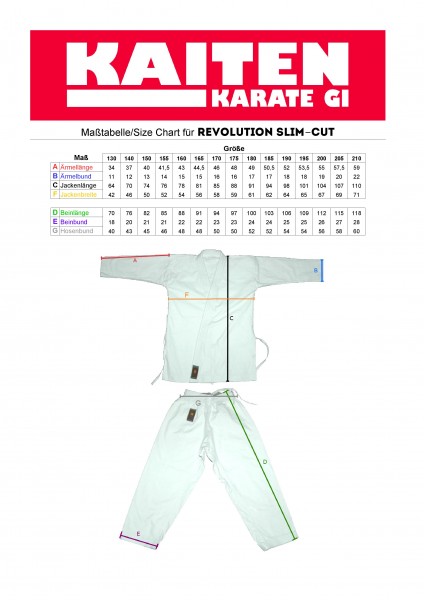 KAITEN Karateanzug REVOLUTION Spirit SLIM