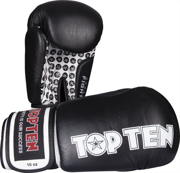 Boxhandschuhe „Fight“ als Paar schwarz weiß