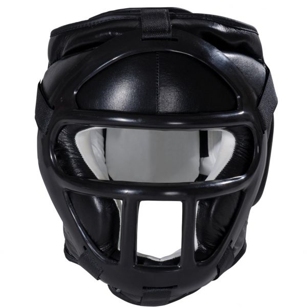 KWON Kopfschutz mit Schutzmaske in schwarz