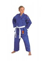 DANRHO Kinder Judoanzug Yamanashi mit Schulterstreifen in blau