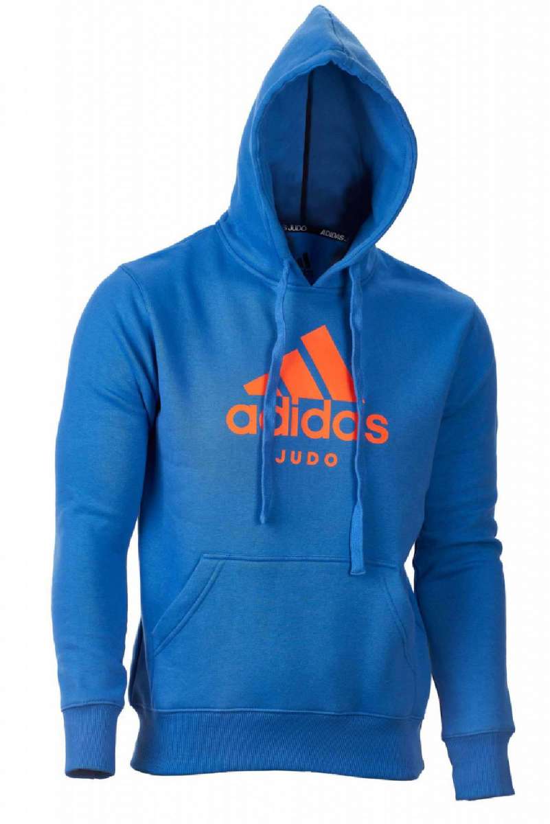 Adidas Community line Hoody Judo Performance light blue orange ADICHJ KAMPFHELDEN