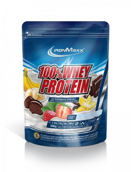 IronMaxx 100% Whey Protein, 500 g Beutel