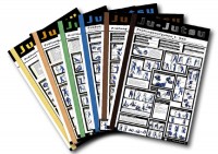 Ju-Sports Ju-Jutsu Lehrtafel als Poster, 0,60 m Höhe, Gürtel einzeln