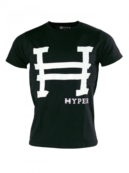 Schwarzes Hyper H T-Shirt