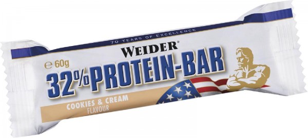 Joe Weider 32% Protein Bar, 24 x 60 g Riegel